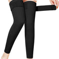 Velvet knee warmer in black